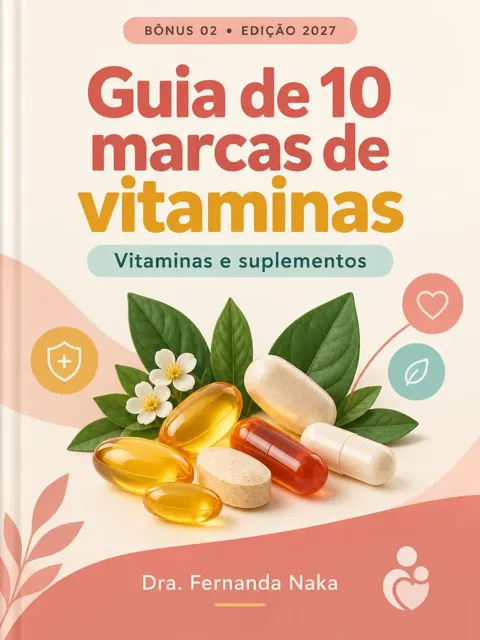 Capa do ebook Guia de 10 marcas de vitaminas